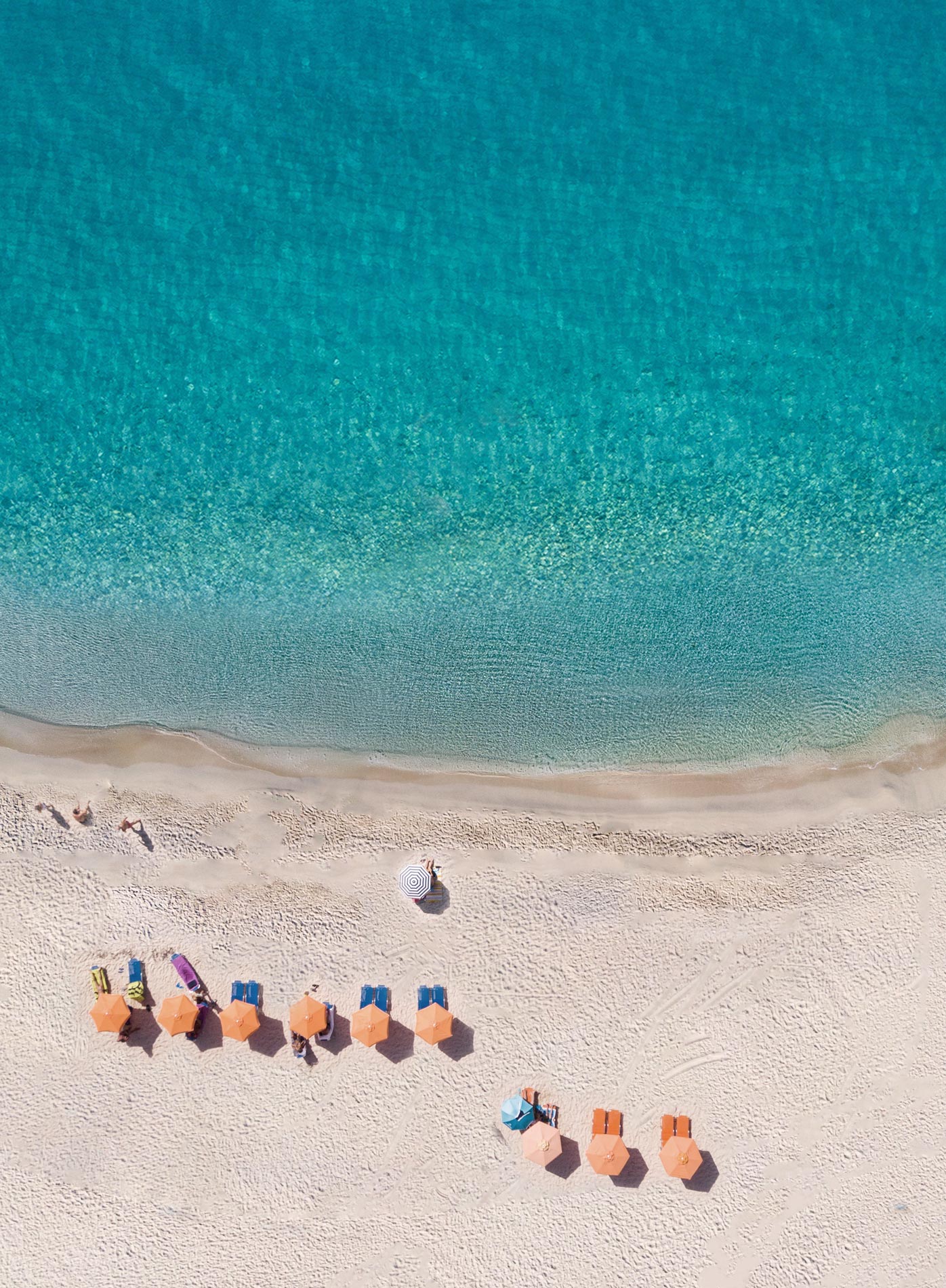 Aerial photo of beach